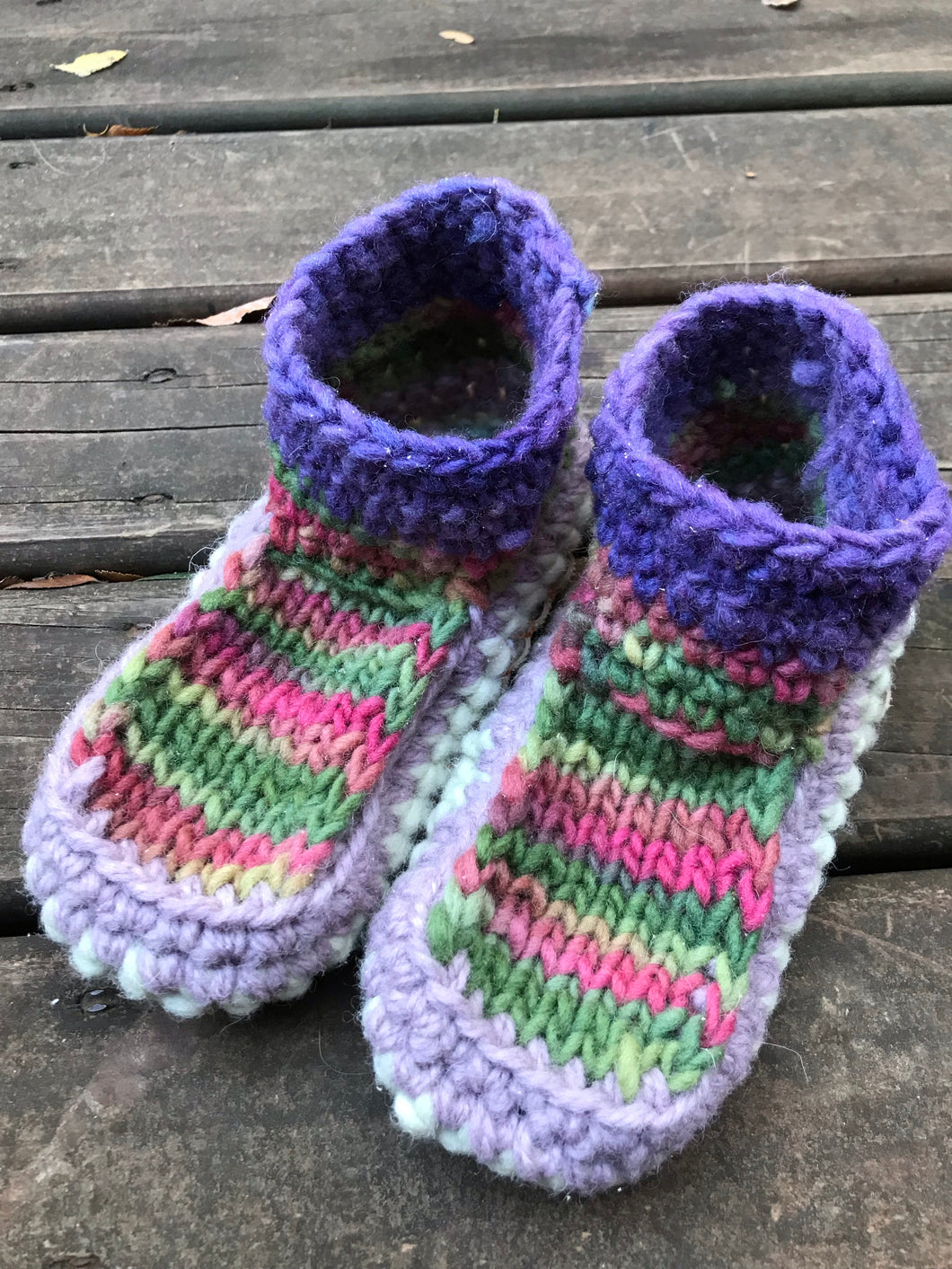 Pantufla de lana talla 26