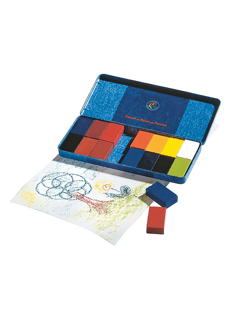 Crayones Stockmar caja metálica 16 colores