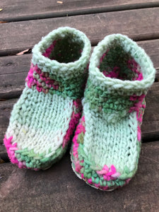Pantufla de lana talla 24