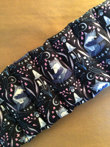Crayonera Zorro flores violeta