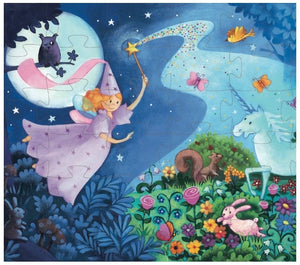 Puzzle Hada y unicornio 36 piezas