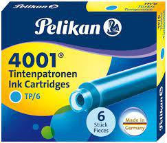 Cartucho de Tinta Pelikan 4001 6 unidades Color Turquesa